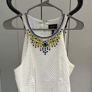 White dress with gems